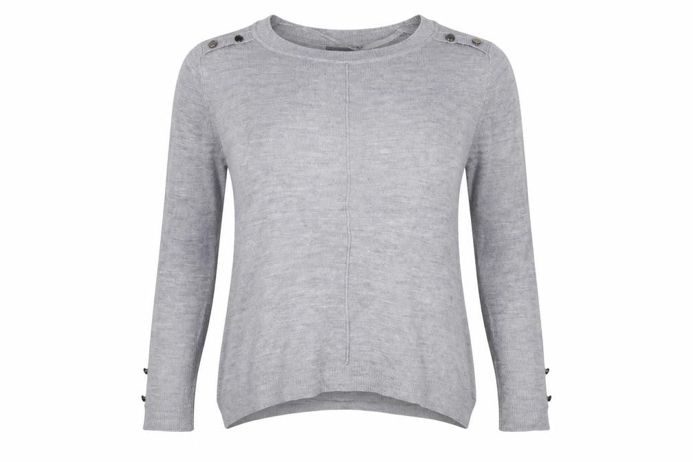 Primark Womens Grey  Knit Pullover Jumper Size 12