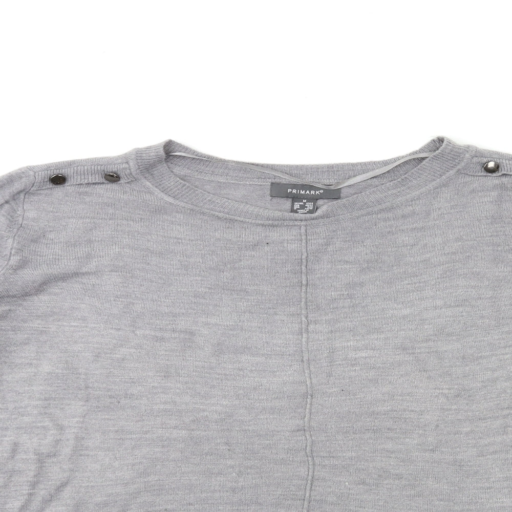Primark Womens Grey  Knit Pullover Jumper Size 12