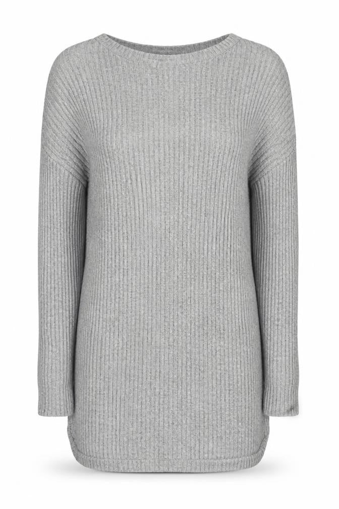 New Look Womens Grey  Knit Pullover Jumper Size 10