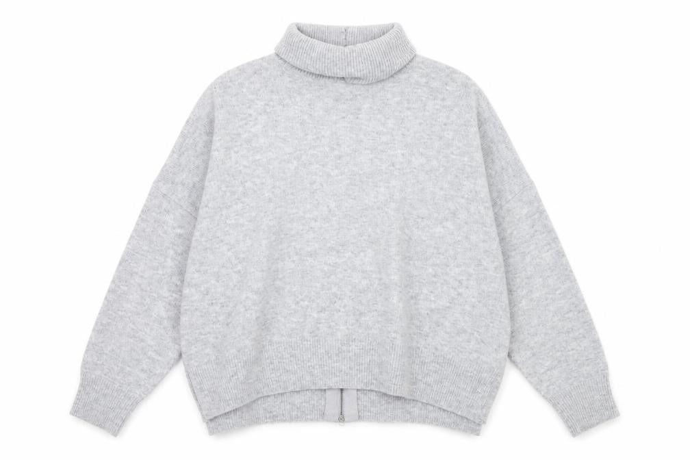 Topshop Womens Grey  Knit Pullover Jumper Size 14