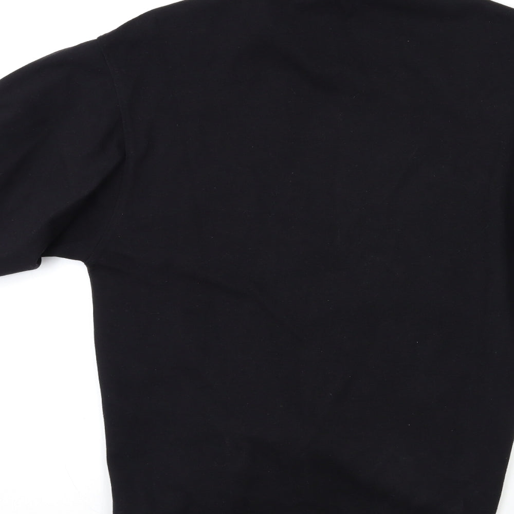 H&M Womens Black   Pullover Sweatshirt Size 4