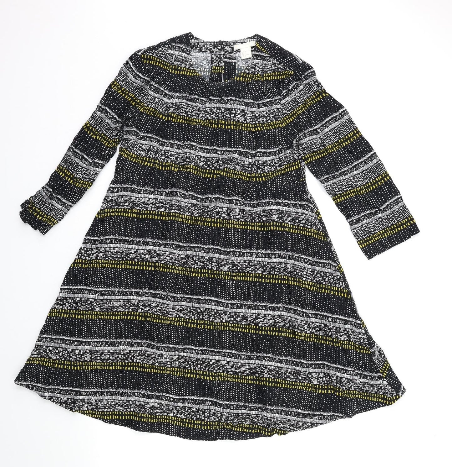 H&M Womens Blue Striped  Shift  Size 6