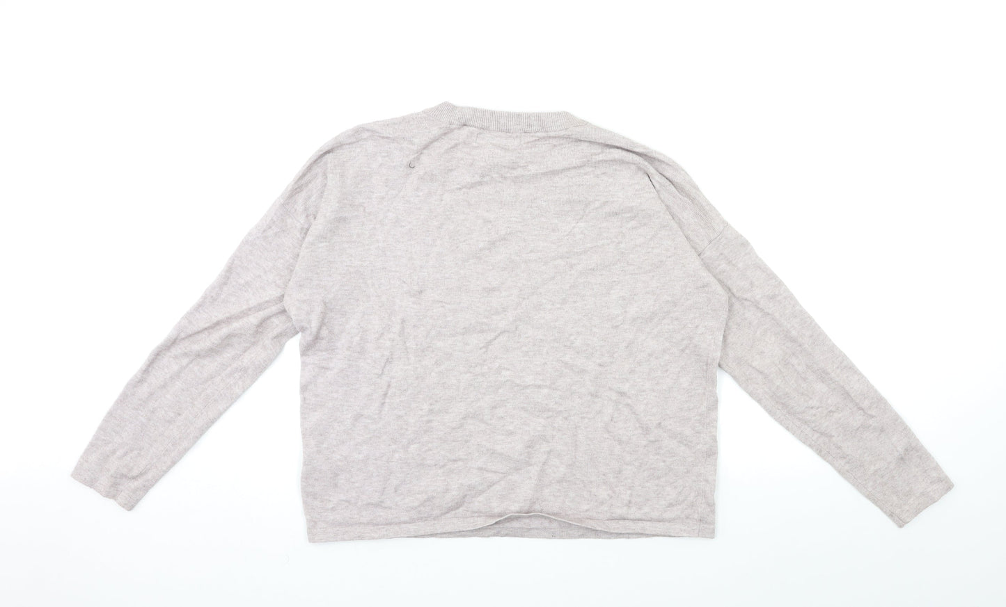 Brave Soul Womens Grey  Knit Pullover Jumper Size M