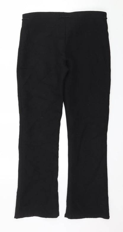 Preworn Womens Black   Trousers  Size 12 L28 in