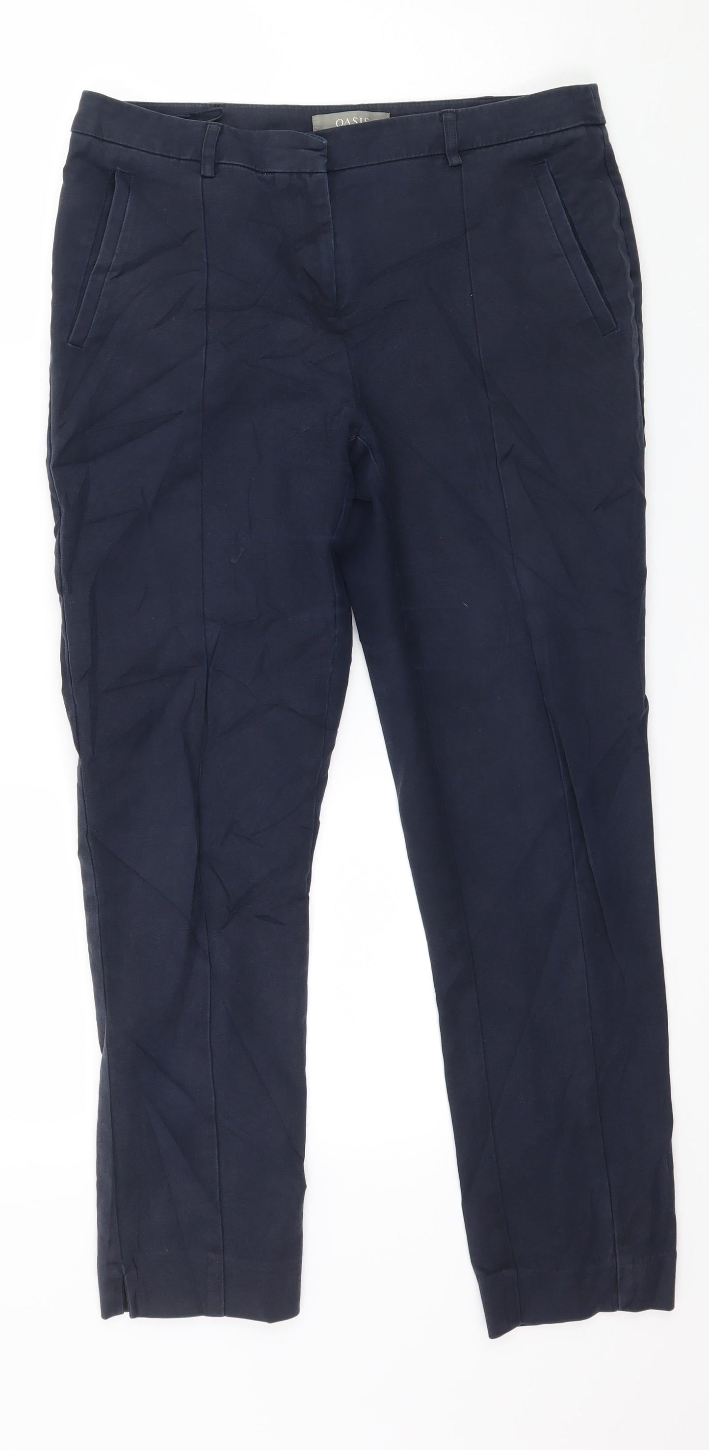 Oasis Womens Blue   Trousers  Size 10 L26 in