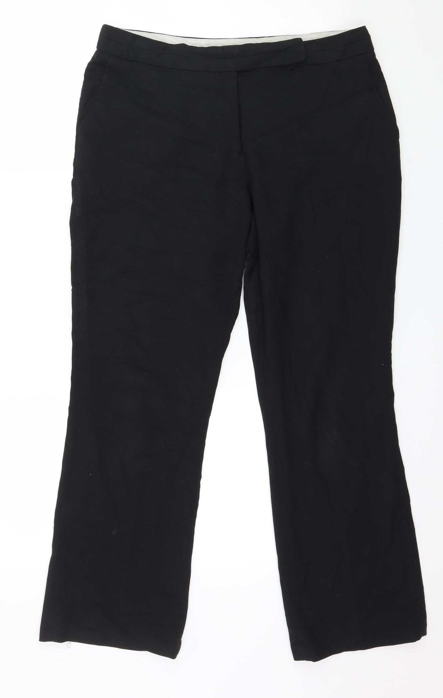 NEXT Womens Black   Trousers  Size 10 L26 in