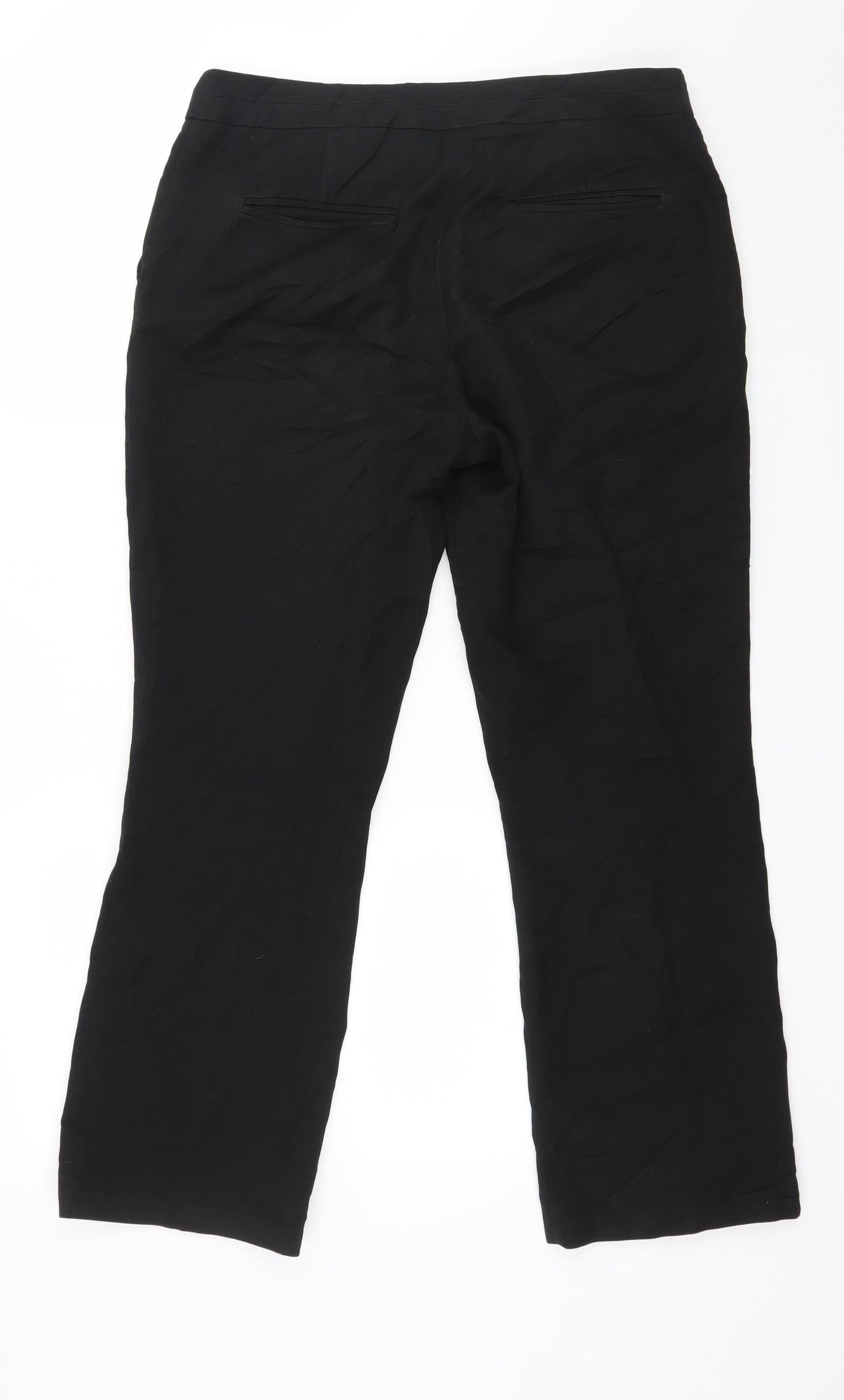 NEXT Womens Black   Trousers  Size 10 L26 in