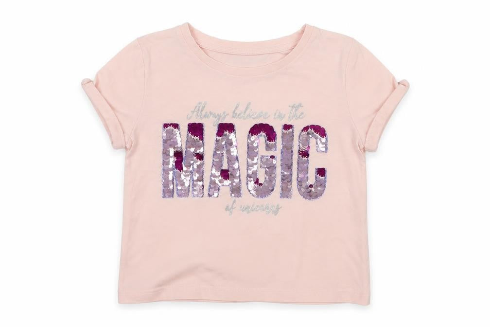 Matalan Girls Pink  Jersey Basic T-Shirt Size 5 Years  - Magic