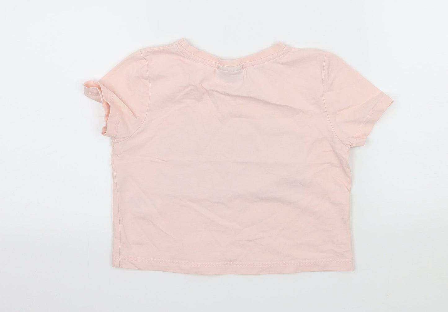 Matalan Girls Pink  Jersey Basic T-Shirt Size 5 Years  - Magic
