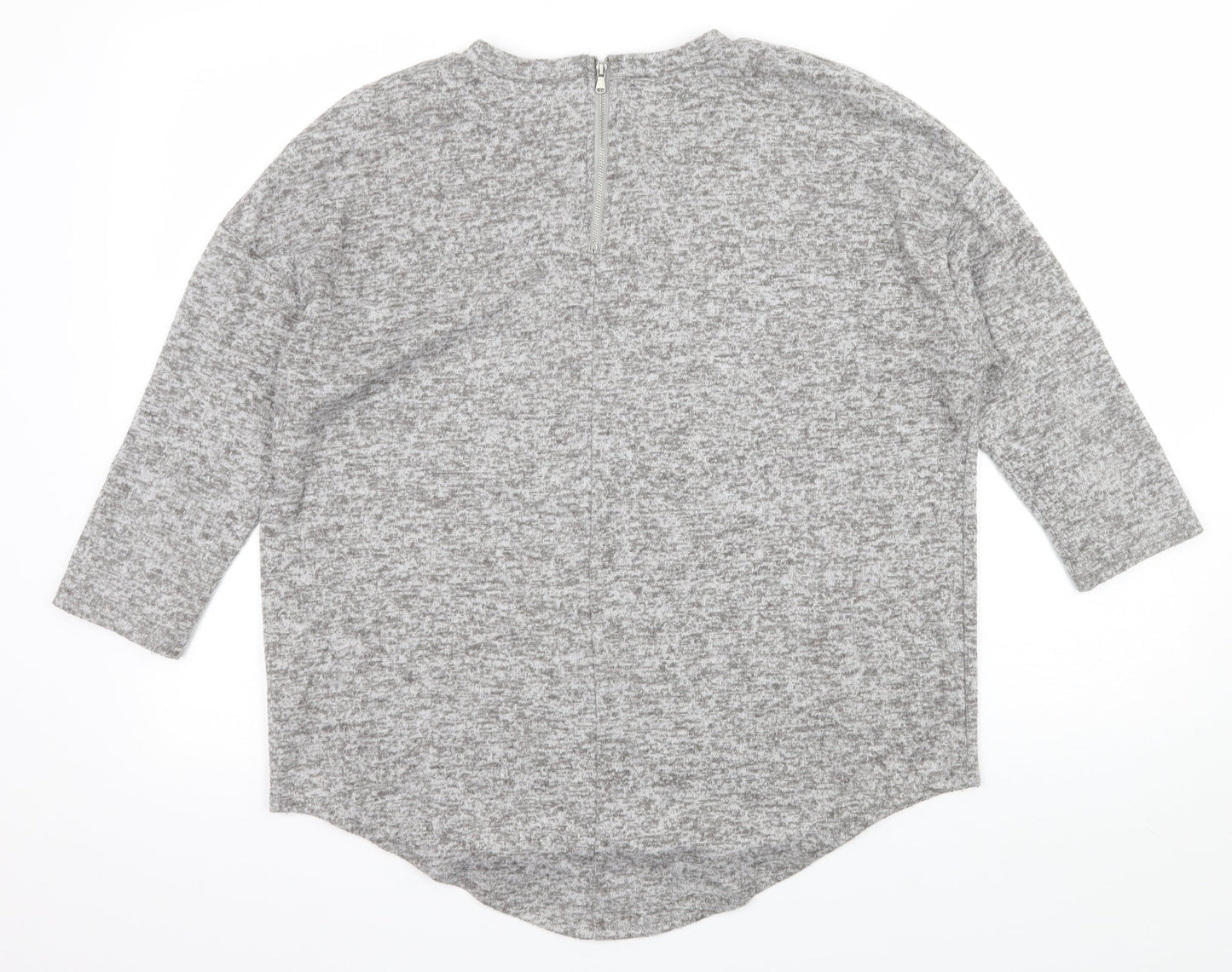 Primark Womens Grey  Knit Pullover Jumper Size S