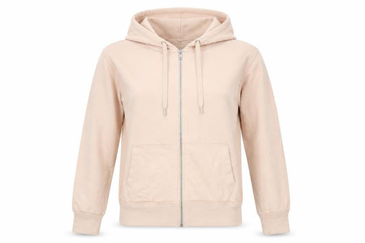 H&M Womens Orange  Jersey Full Zip Hoodie Size S