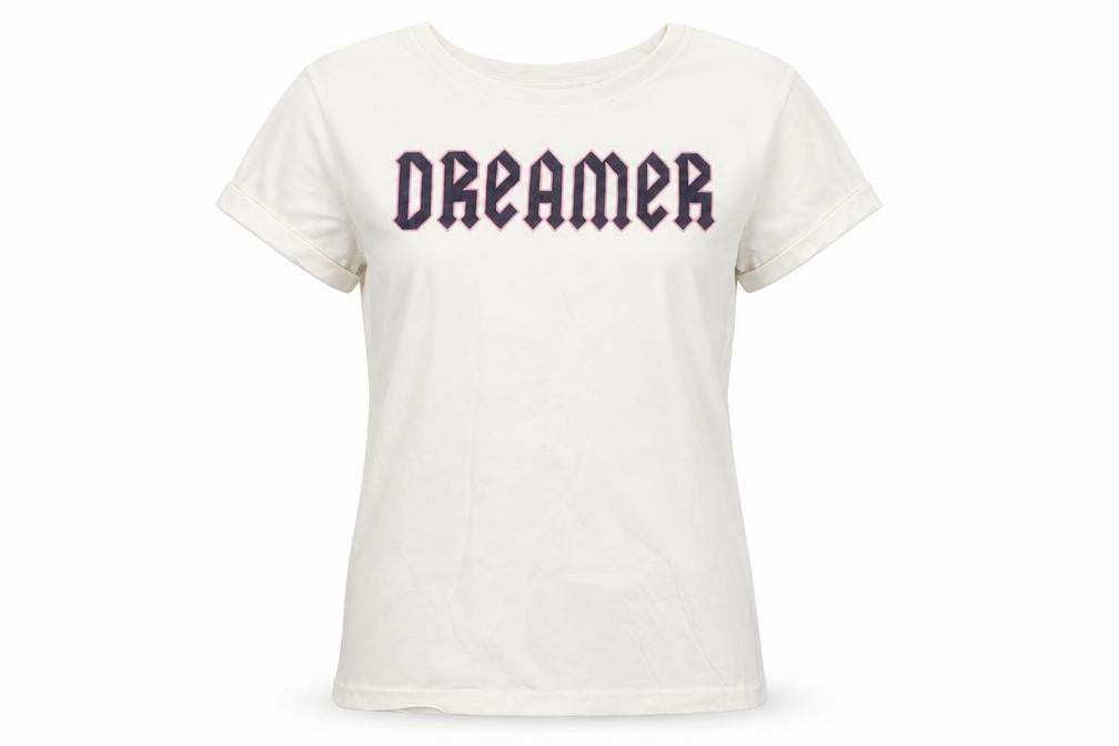 NEXT Girls White  Jersey Basic T-Shirt Size 8 Years  - Dreamer
