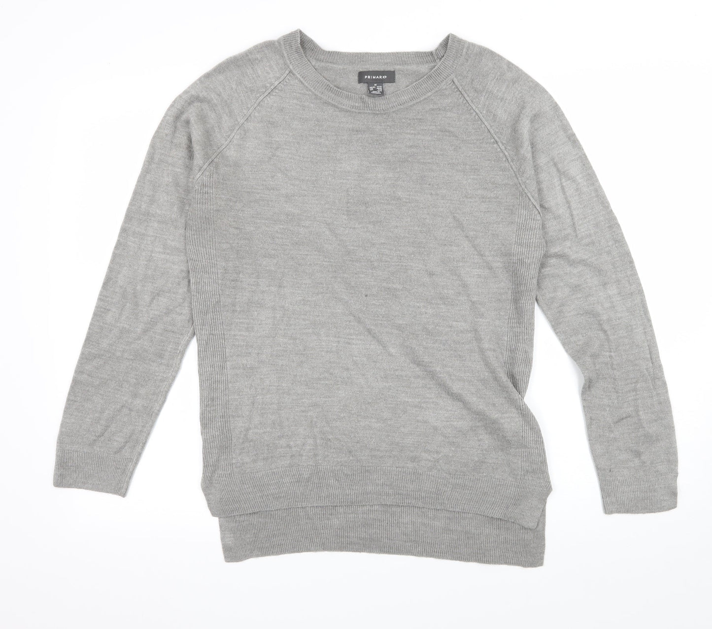 Primark Womens Grey  Knit Pullover Jumper Size 12
