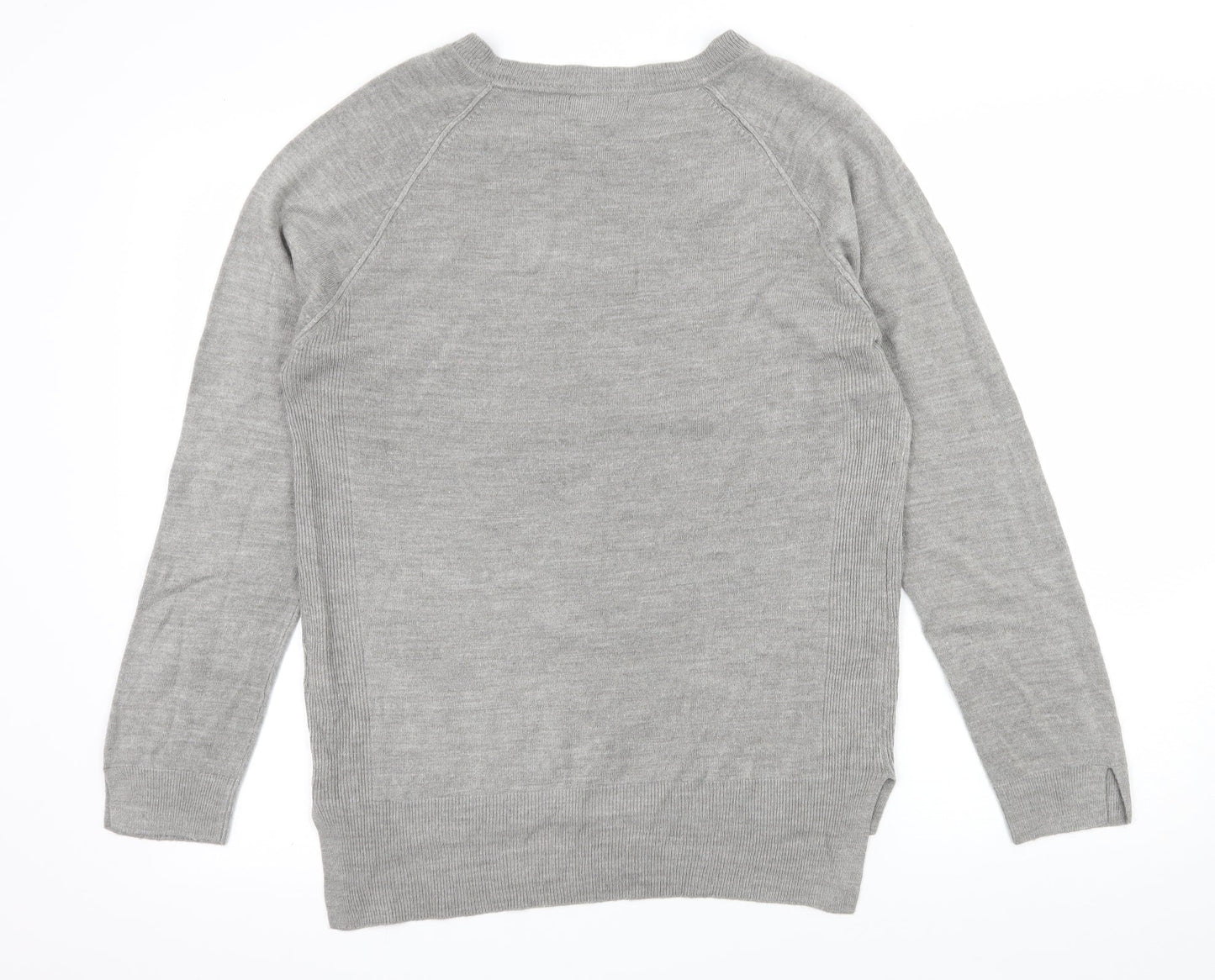 Primark Womens Grey  Knit Pullover Jumper Size 12