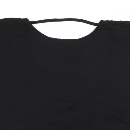 H&M Womens Black   Basic Blouse Size S  - open back