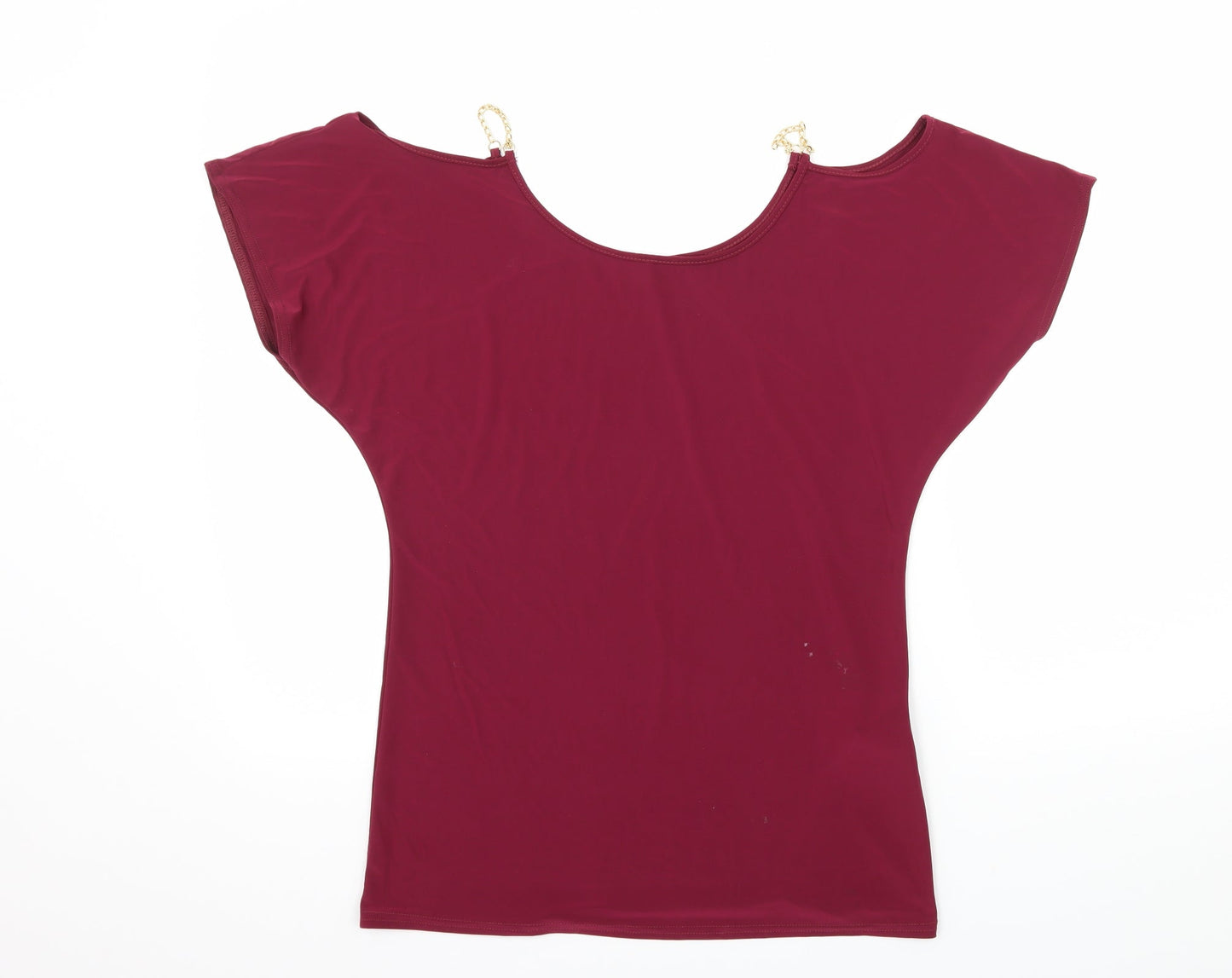 Atmosphere Womens Pink  Jersey Basic T-Shirt Size 8  - Cut Out Shoulder