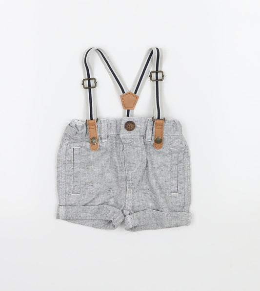 Primark Boys Grey   Dungaree One-Piece Size 3-6 Months