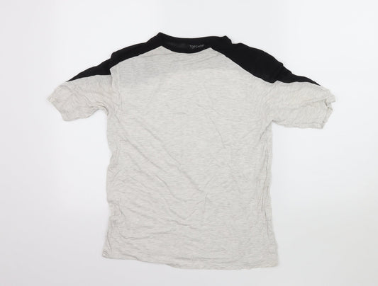 Topshop Womens Green  Jersey Basic T-Shirt Size 6
