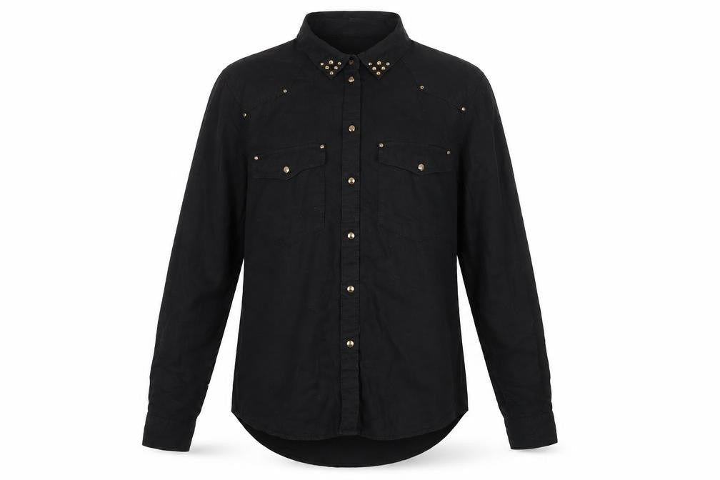H&M Womens Black   Basic Blouse Size 6
