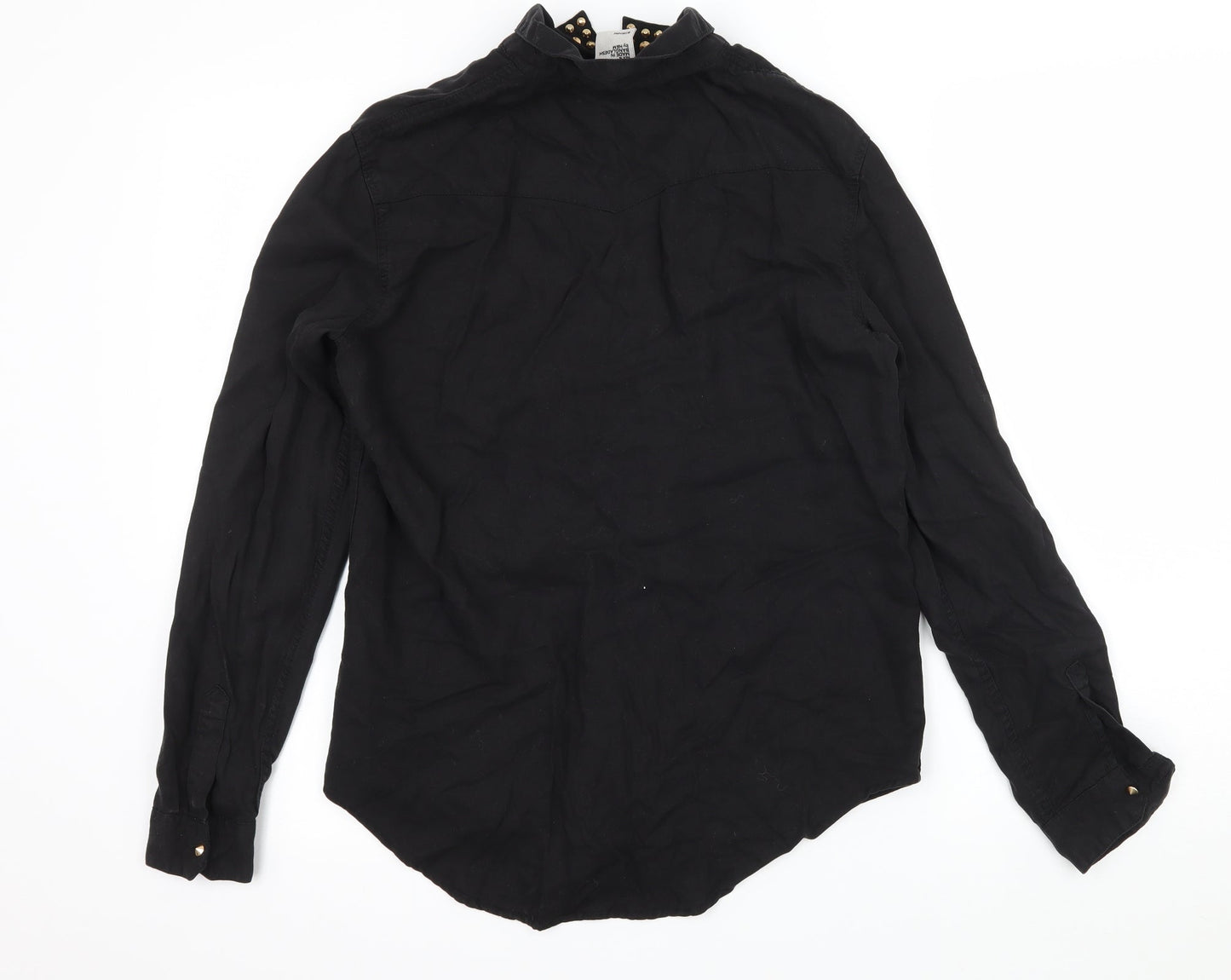 H&M Womens Black   Basic Blouse Size 6