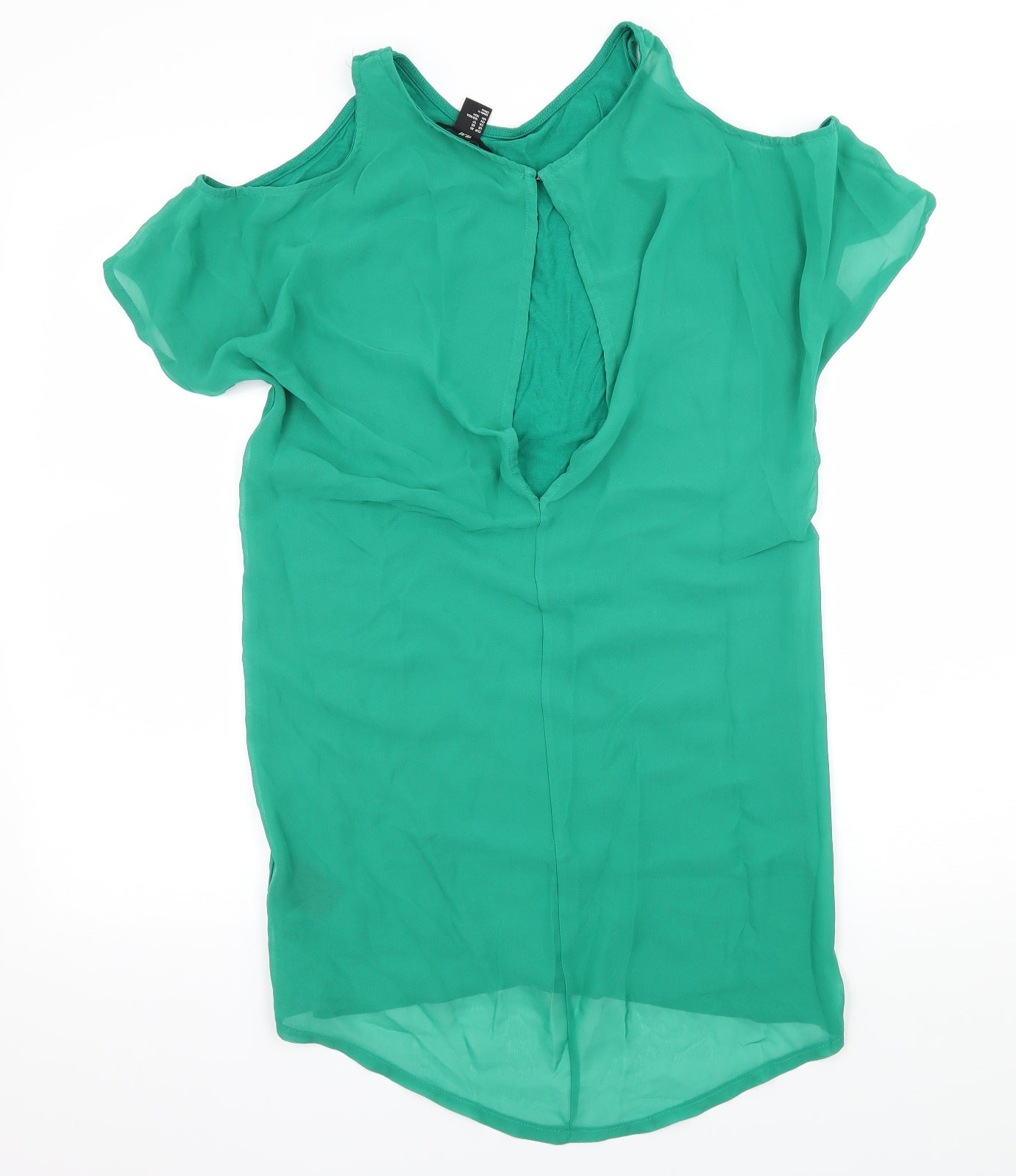 H&M Womens Green   Basic T-Shirt Size XS