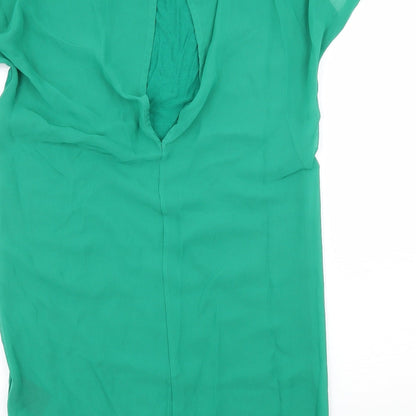 H&M Womens Green   Basic T-Shirt Size XS