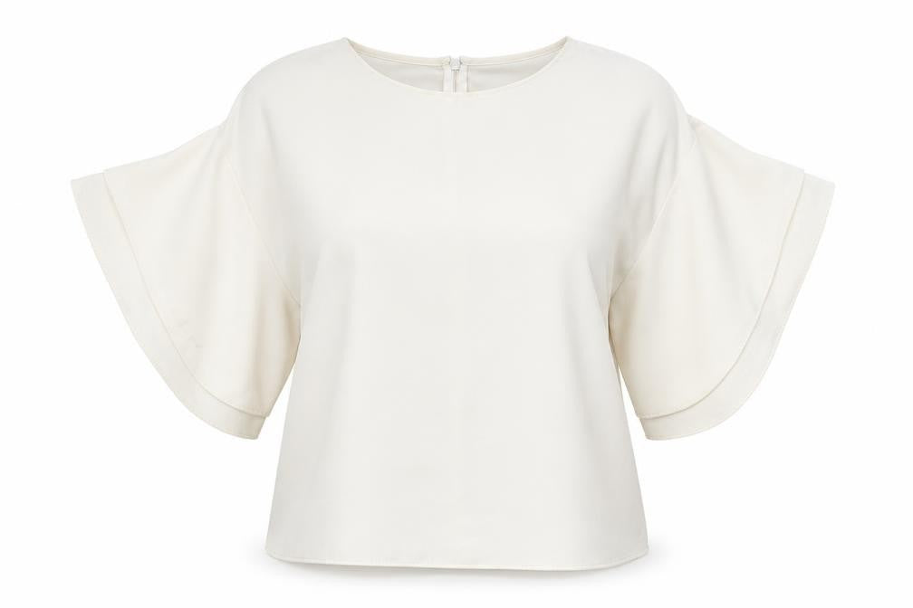 H&M Womens White   Basic Blouse Size 8