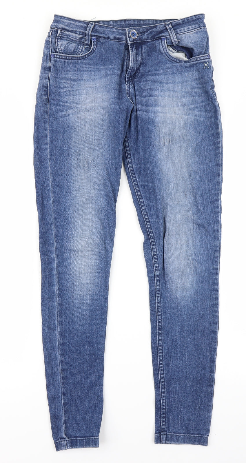 X'pose Attitude Womens Blue  Denim Skinny Jeans Size 28 in L28 in