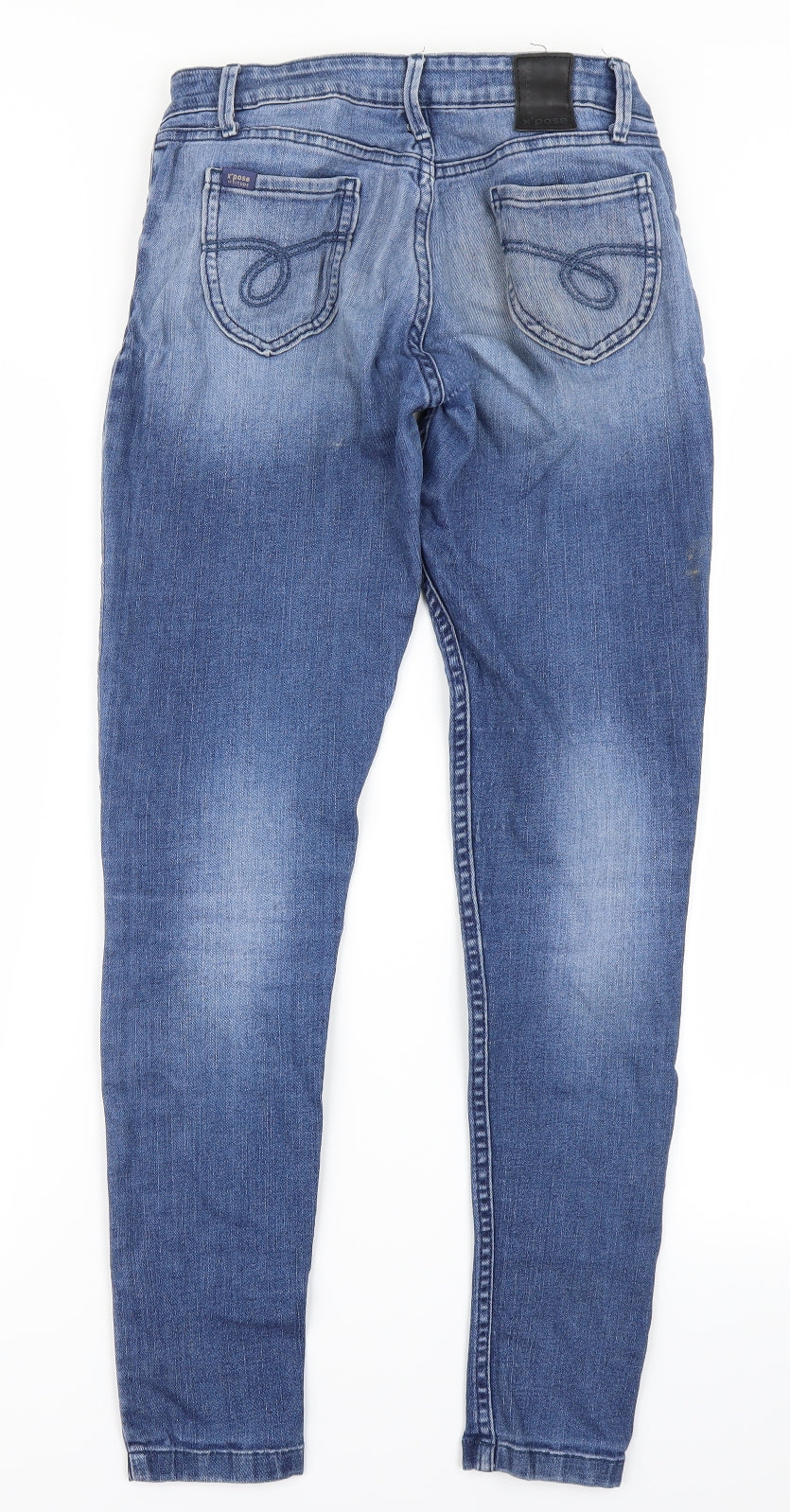 X'pose Attitude Womens Blue  Denim Skinny Jeans Size 28 in L28 in