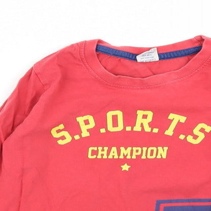 Taeko kids Boys Red   Basic T-Shirt Size 4-5 Years