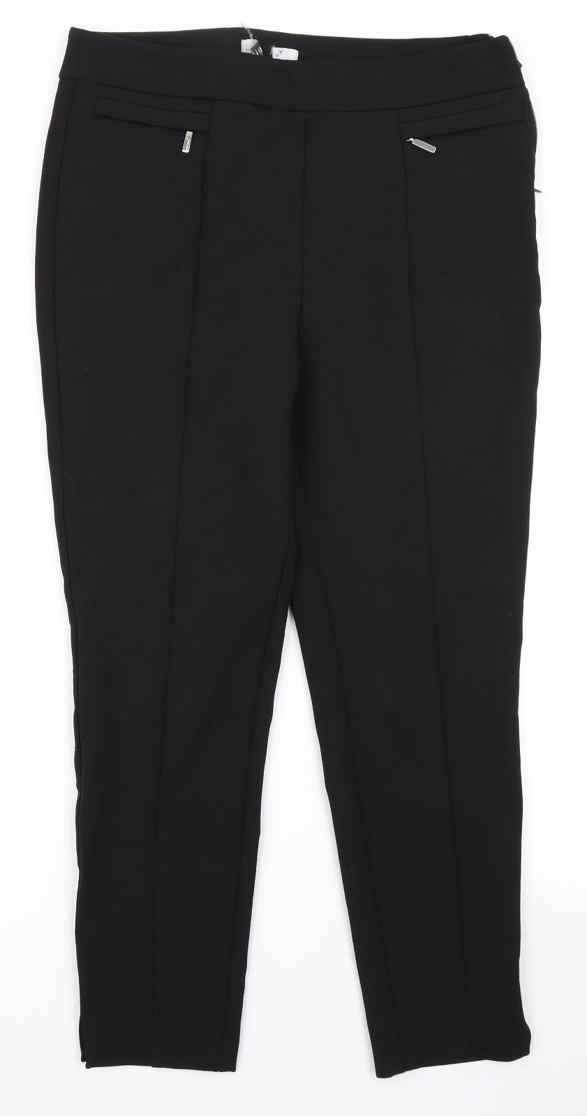 Per Una Womens Black   Trousers  Size 34 in L24 in