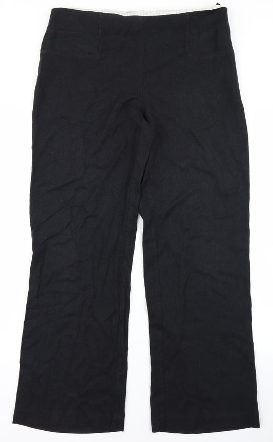 Marks & Spencer Womens Black   Trousers  Size 14 L27 in