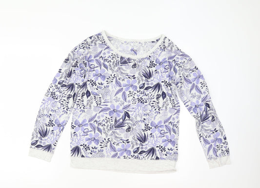 Debenhams Womens White Floral  Kimono Pyjama Top Size S