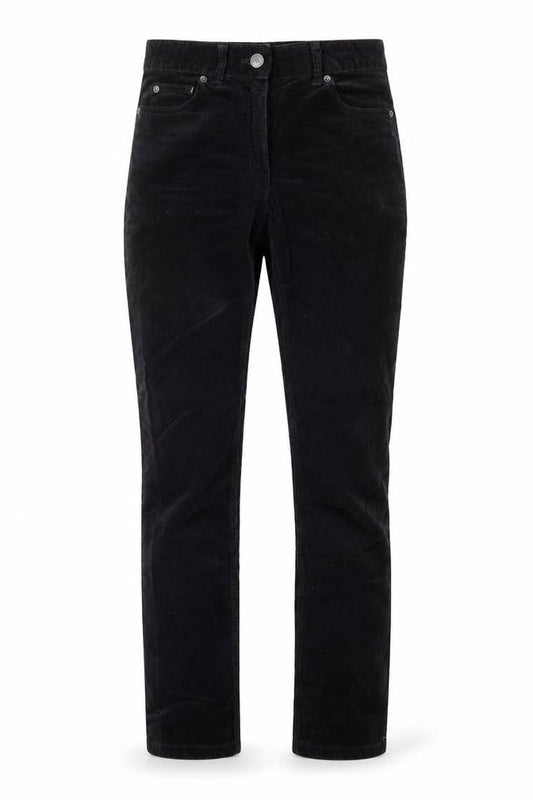Marks & Spencer Womens Black  Corduroy Skinny Jeans Size 6 L29 in