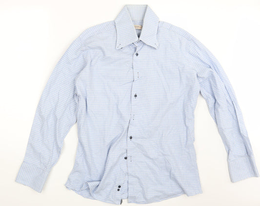Caliban Mens Blue    Button-Up One Size