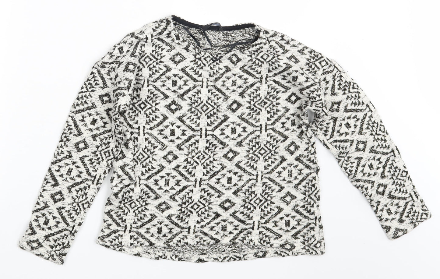 George Girls Multicoloured Argyle/Diamond  Pullover Jumper Size 9-10 Years