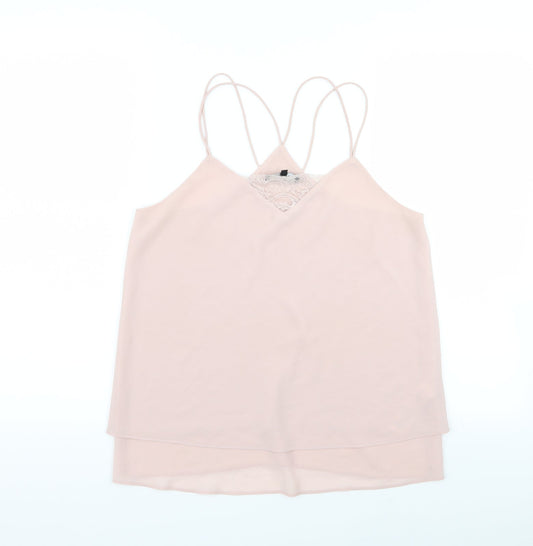 New Look Womens Pink   Basic Tank Size 8
