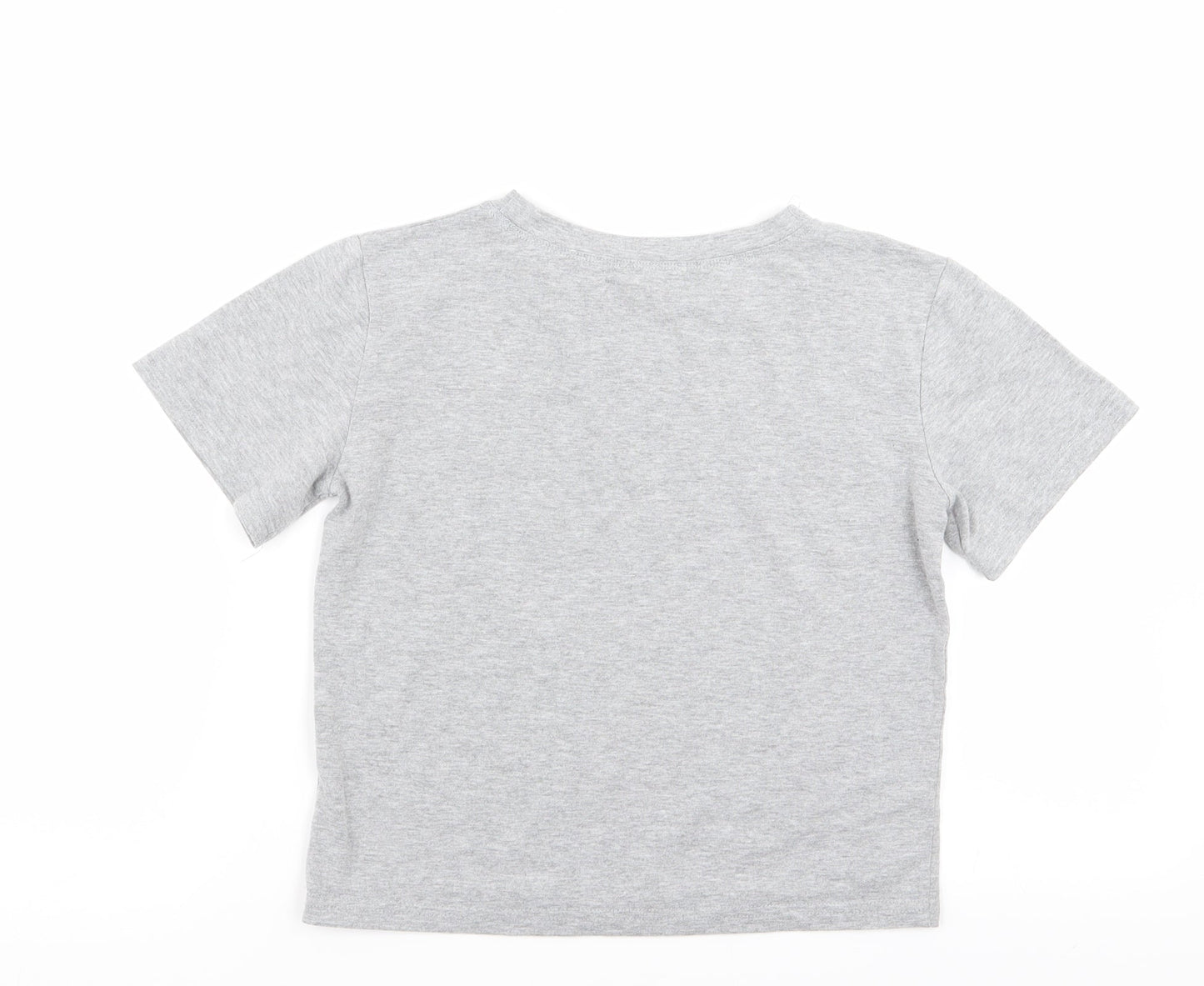 ROMWE Womens Grey   Basic T-Shirt Size XS