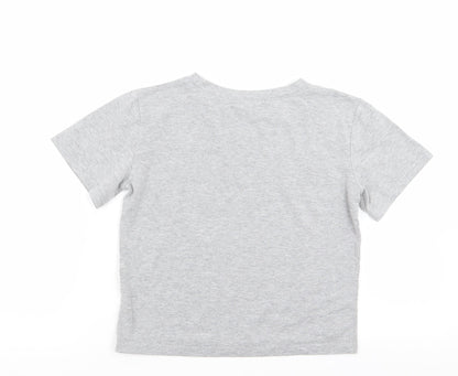 ROMWE Womens Grey   Basic T-Shirt Size XS