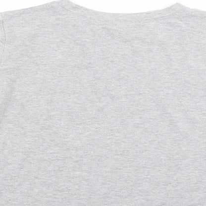 ROMWE Womens Grey   Basic T-Shirt Size XS