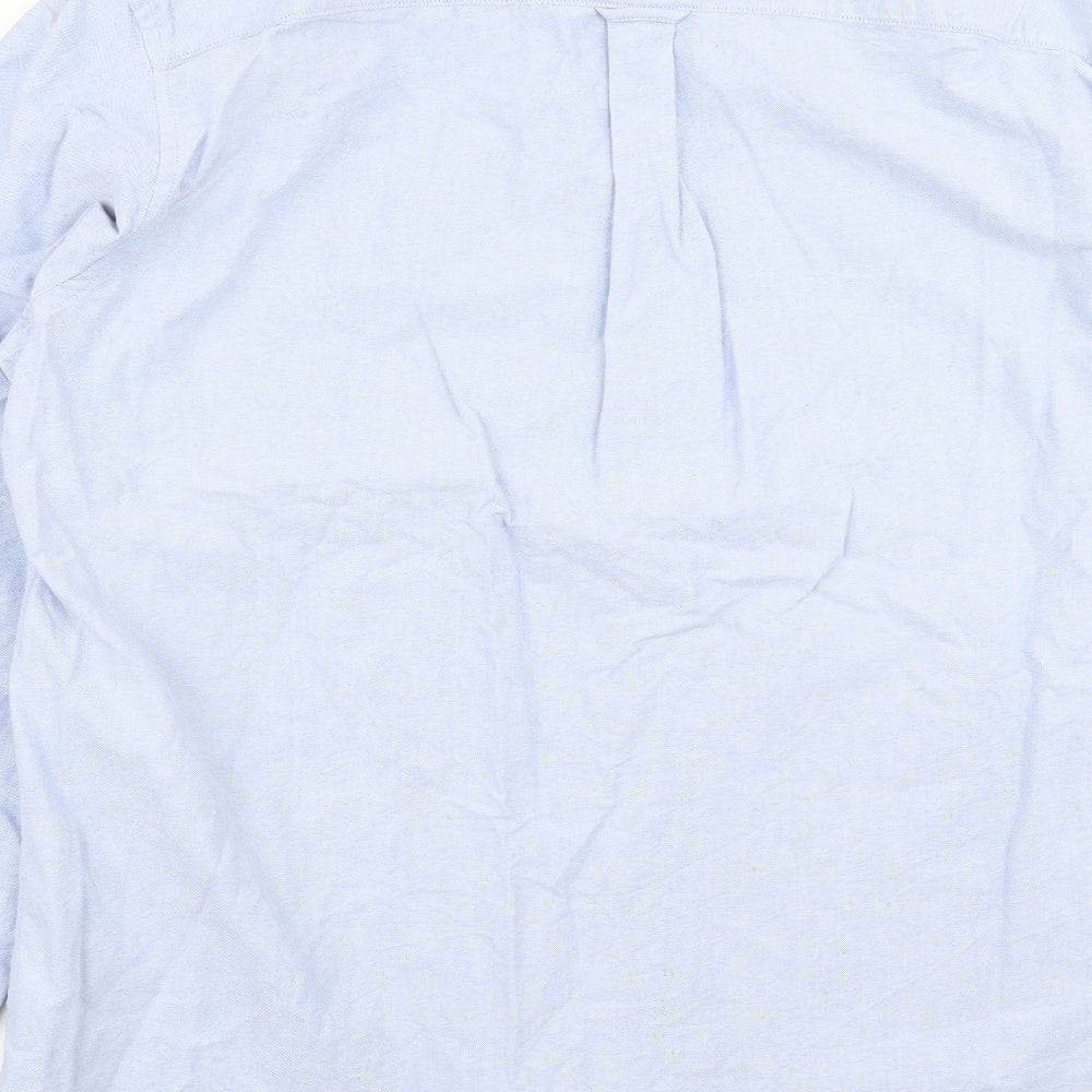 MVP Mens Blue    Dress Shirt Size L