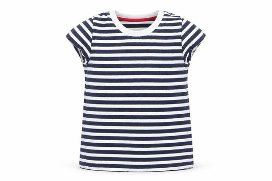 Matalan Girls Multicoloured Striped  Basic T-Shirt Size 4-5 Years