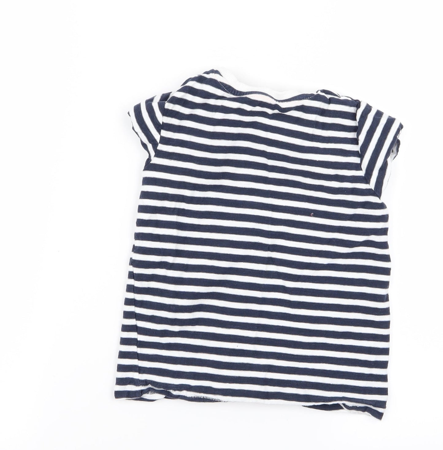 Matalan Girls Multicoloured Striped  Basic T-Shirt Size 4-5 Years
