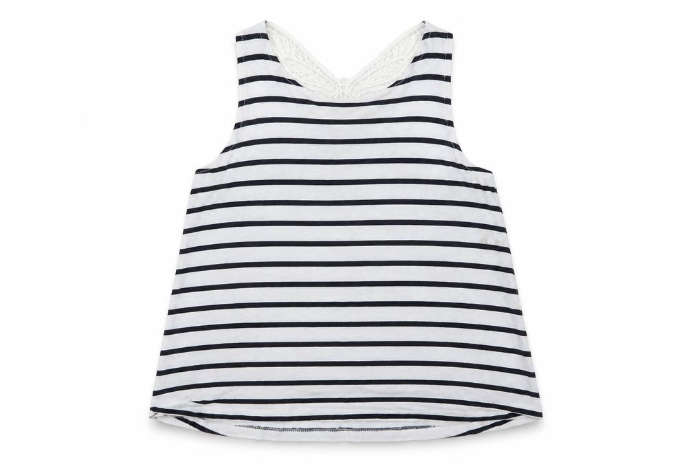 H&M Girls Multicoloured Striped  Basic Tank Size 9-10 Years