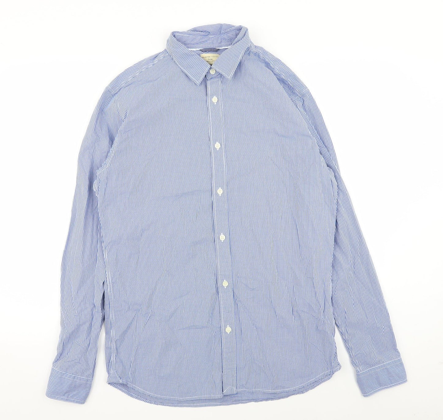 Heritage Mens Blue Check   Dress Shirt Size 16.5
