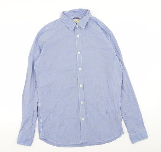 Heritage Mens Blue Check   Dress Shirt Size 16.5