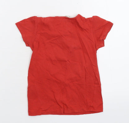 Back view of H&M Baby Red Basic T-Shirt, size 12-18, Months
