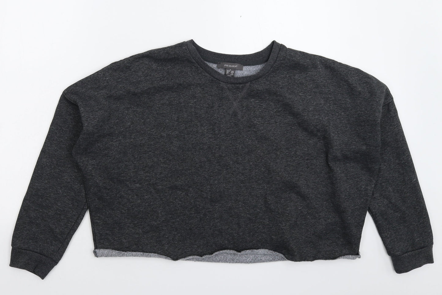 Primark Womens Grey   Pullover Sweatshirt Size 12  - Oversized