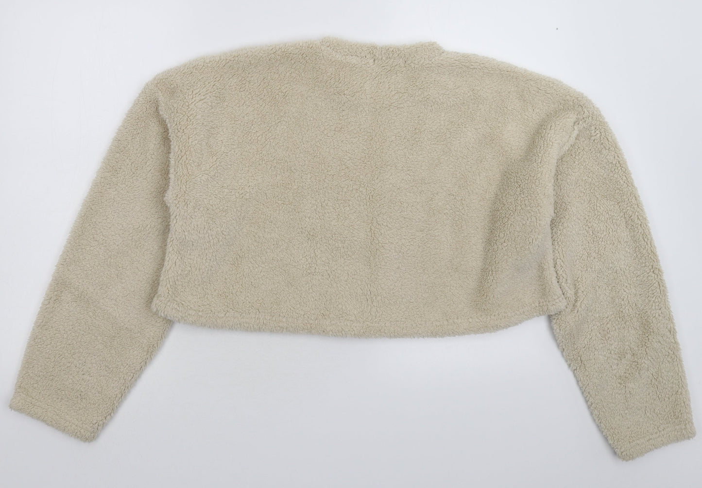 Missguided Womens Grey  Fleece Pullover Jumper Size 8  - Oversized