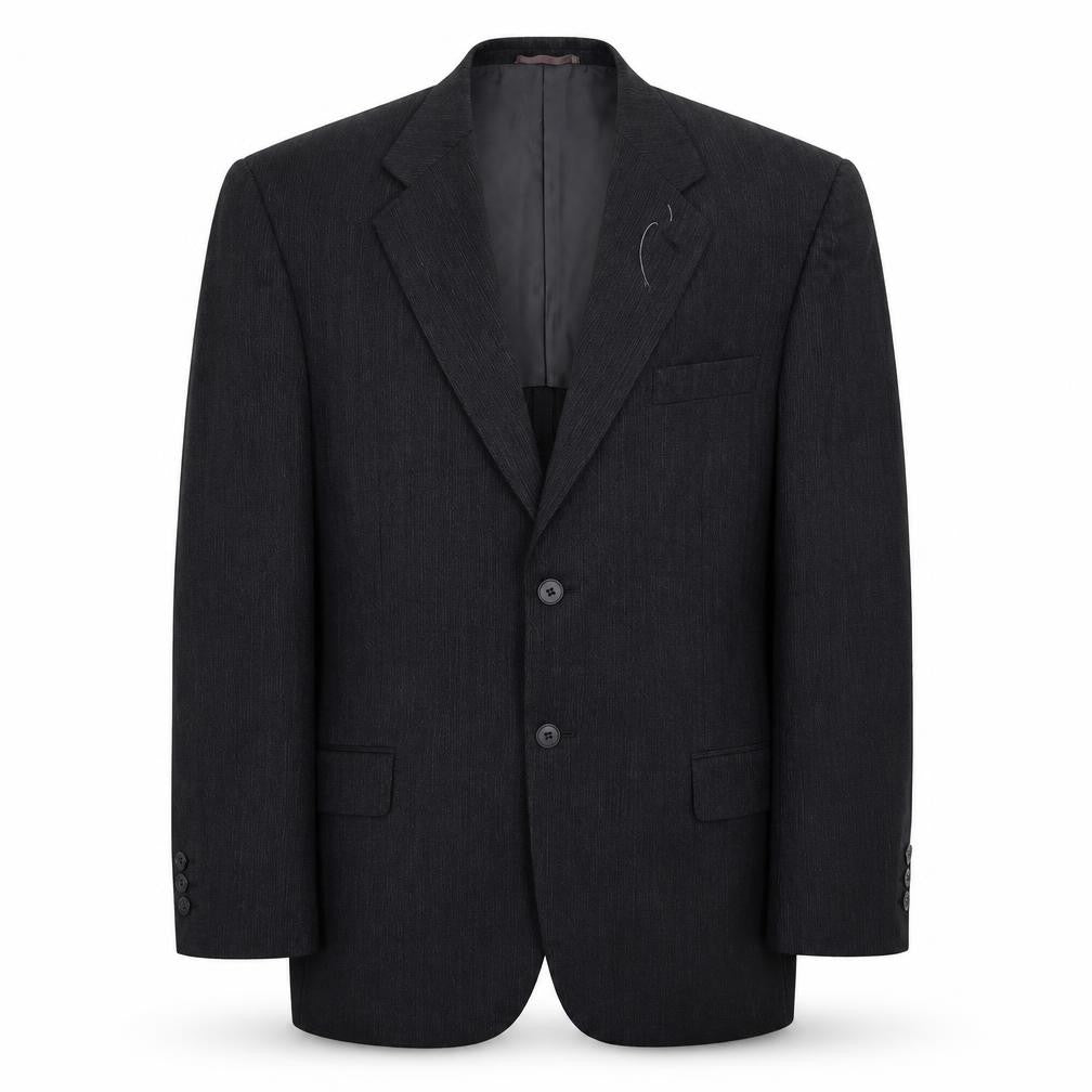 Olinto Costa Mens Black Striped  Jacket Suit Jacket Size 40